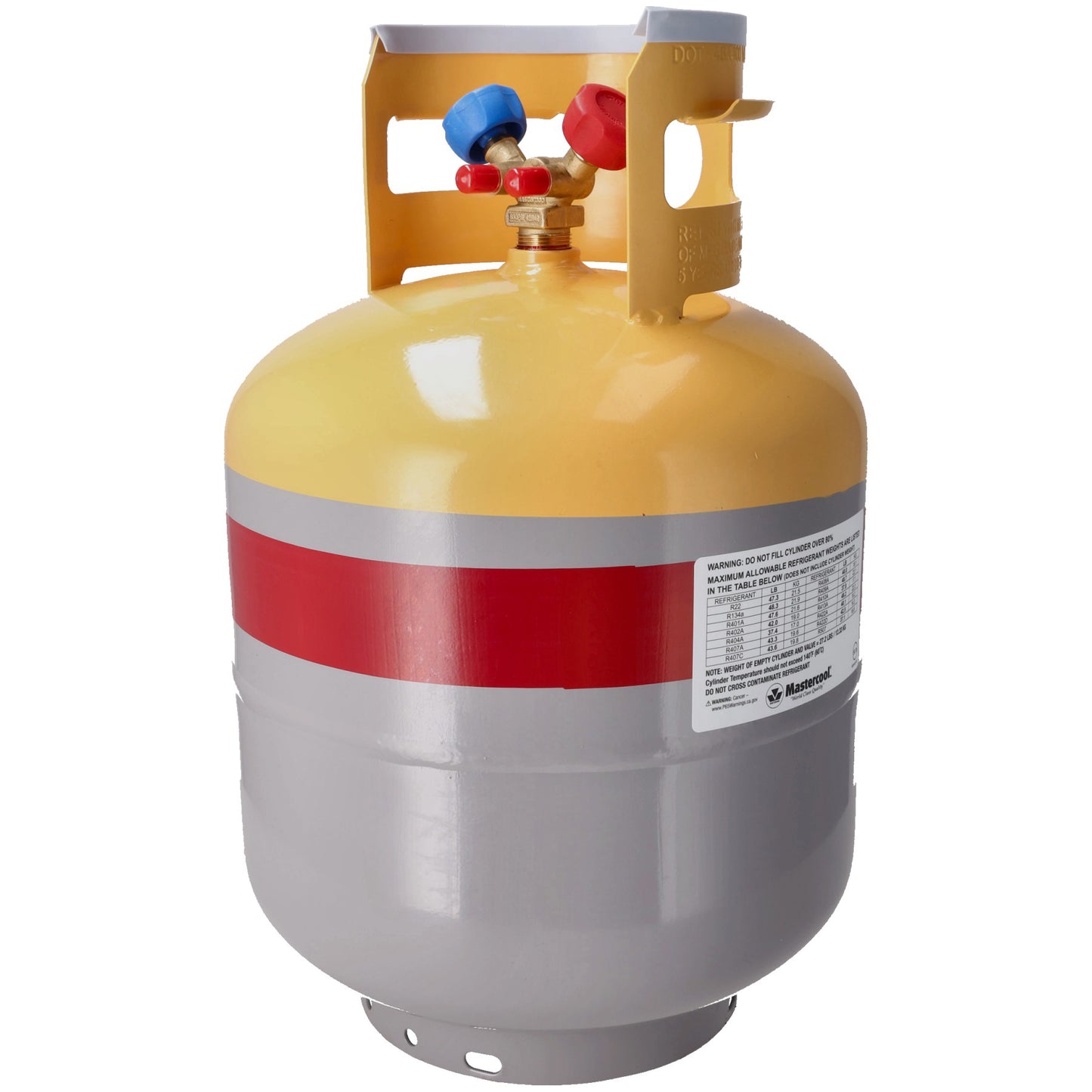 Rheem 63010-A2L Refrigerant Recovery Tank 50 Lb W/o Float Sw and 1/4 in. Fl-M (Lh) Connection