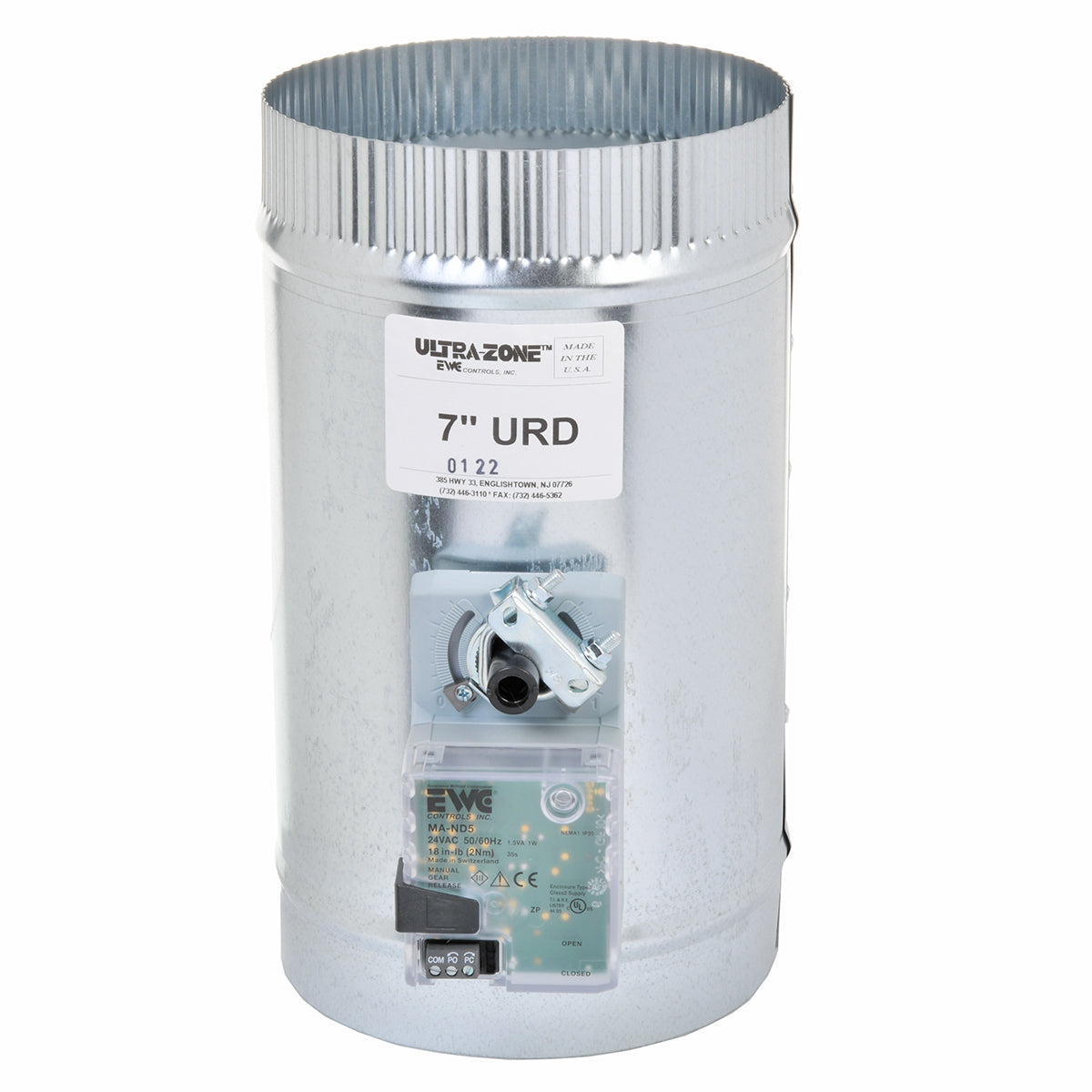 Rheem 7URD Motorized Damper - Round 7 in.