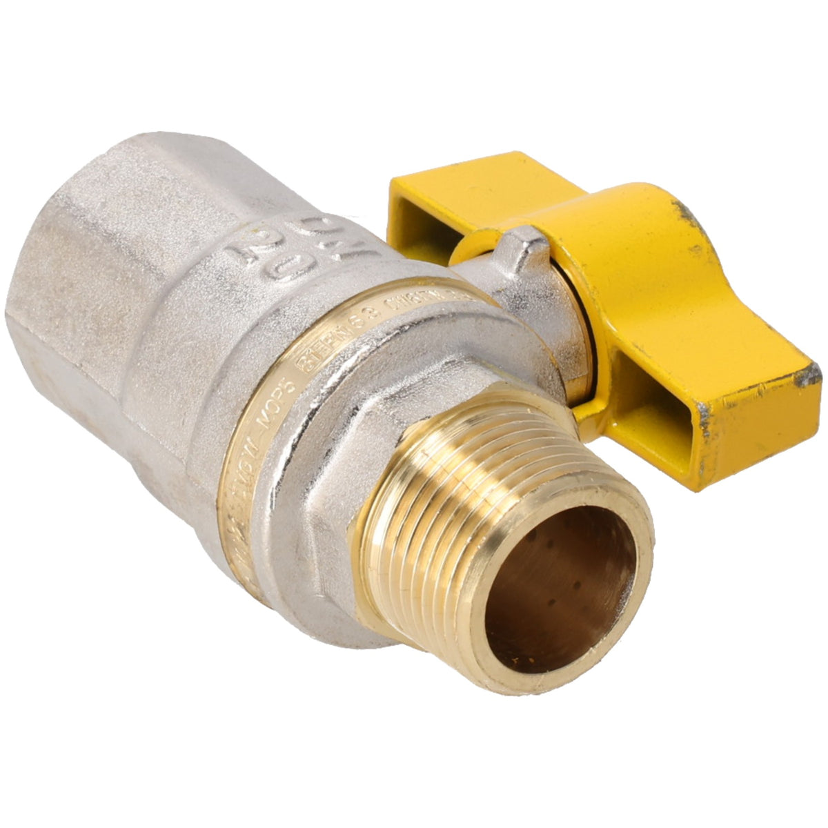 Rheem AP24047 Manual Gas Shutoff Valve: 3/4" Bspf to 3/4" Bspm