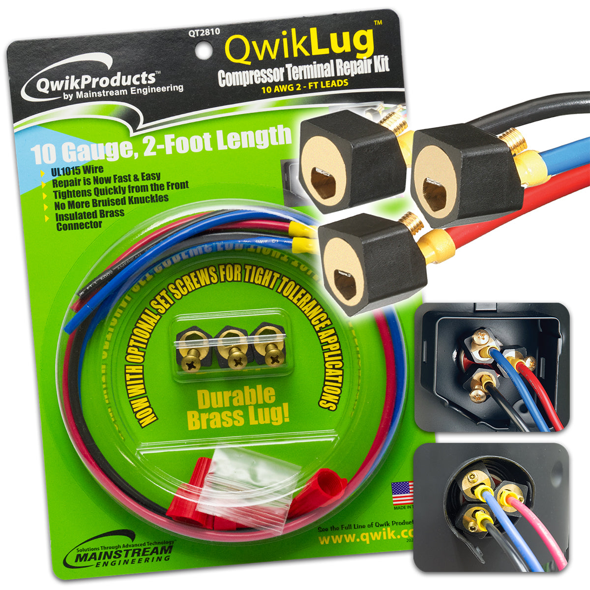 Rheem QT2810 Qwiklug Cmprssr Terminal Repair Kit (10