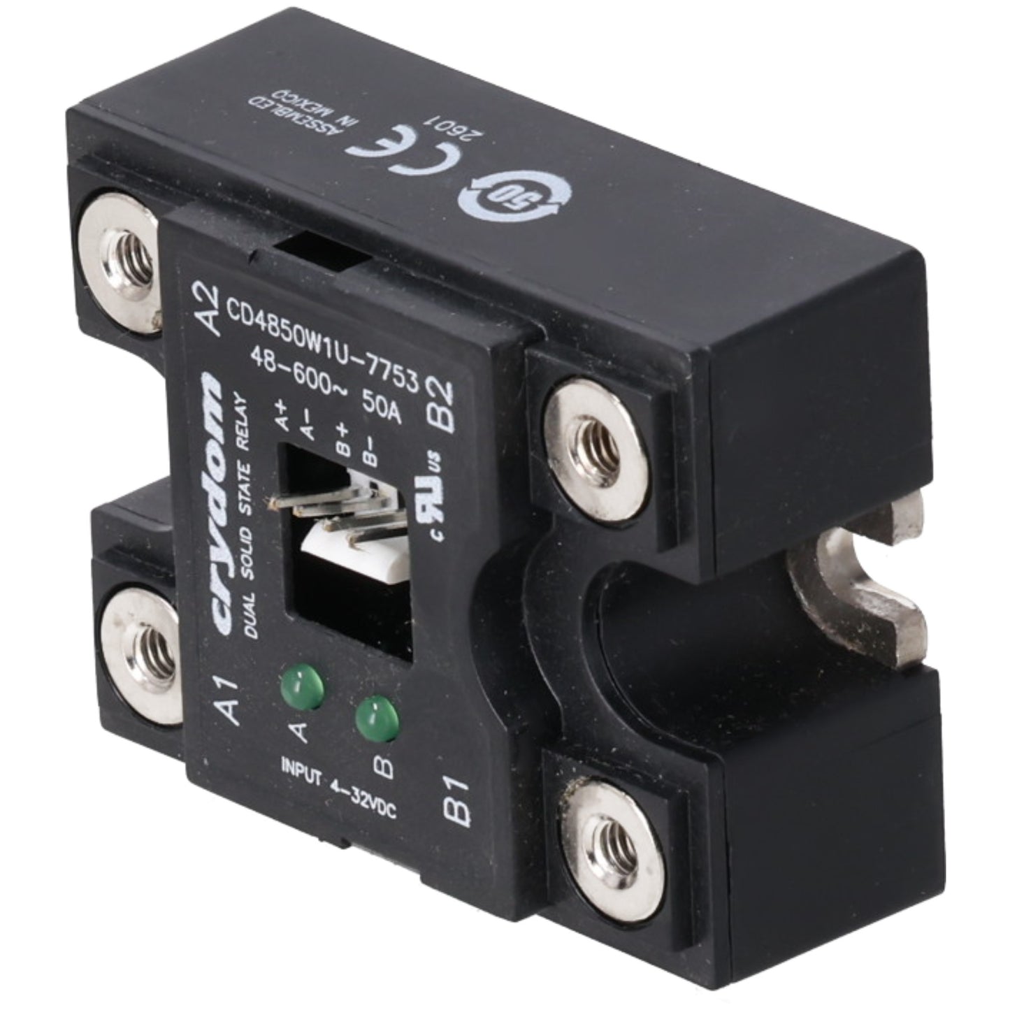 Rheem RTE10099 Relay Ssr 50A/600V 2 Pole Crydom CD4850W1U-7753 with Screw P/n 06-465