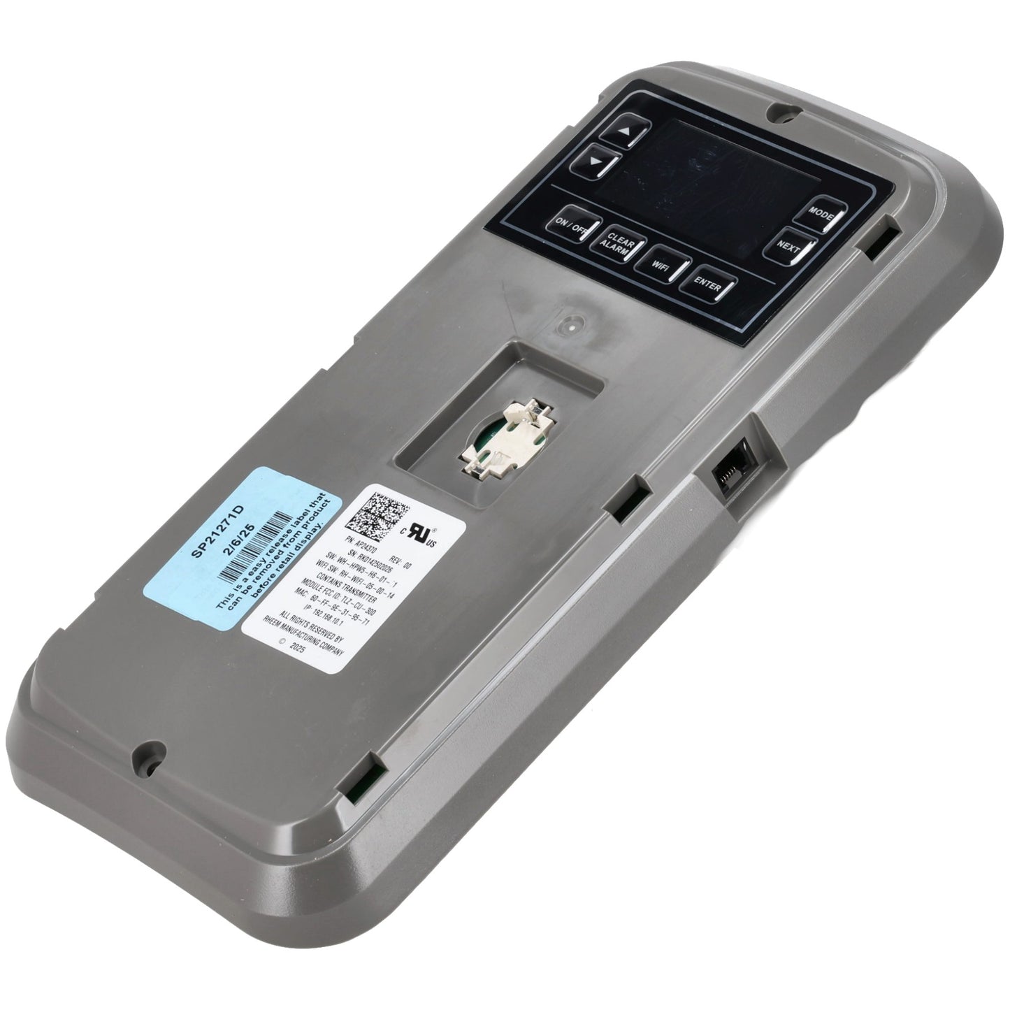 Rheem SP21271D Display Control Replacement Kit for Hpwh Gen 5 (80 Gal 240V Elements and Compressor)