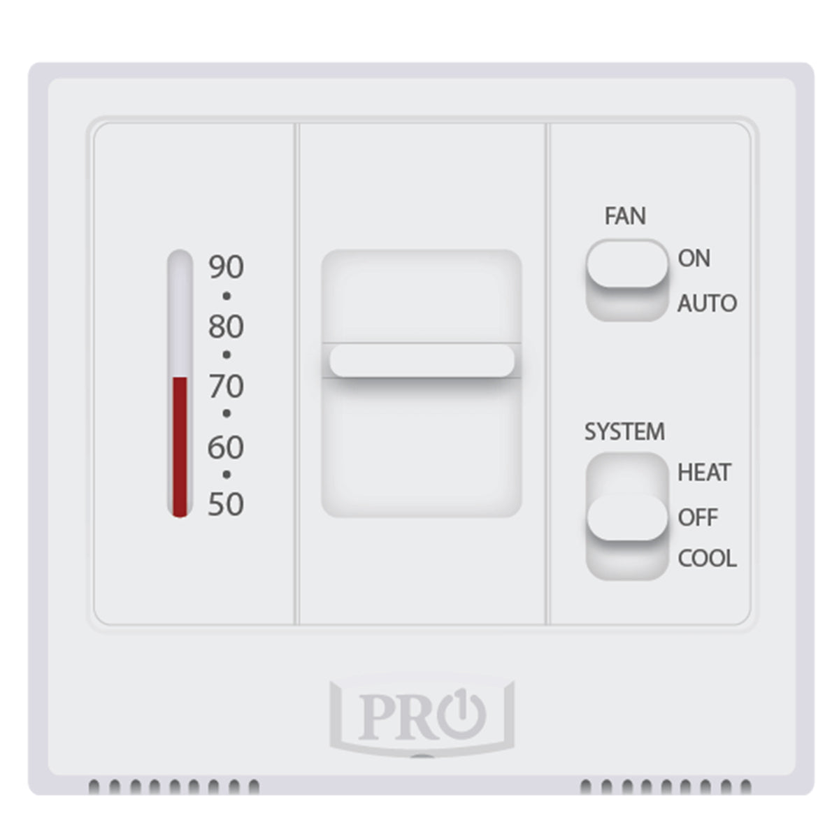 Rheem T501M-1PK Mechanical Non-Programmable Thermostat (Ge/hp: 1H/1C)