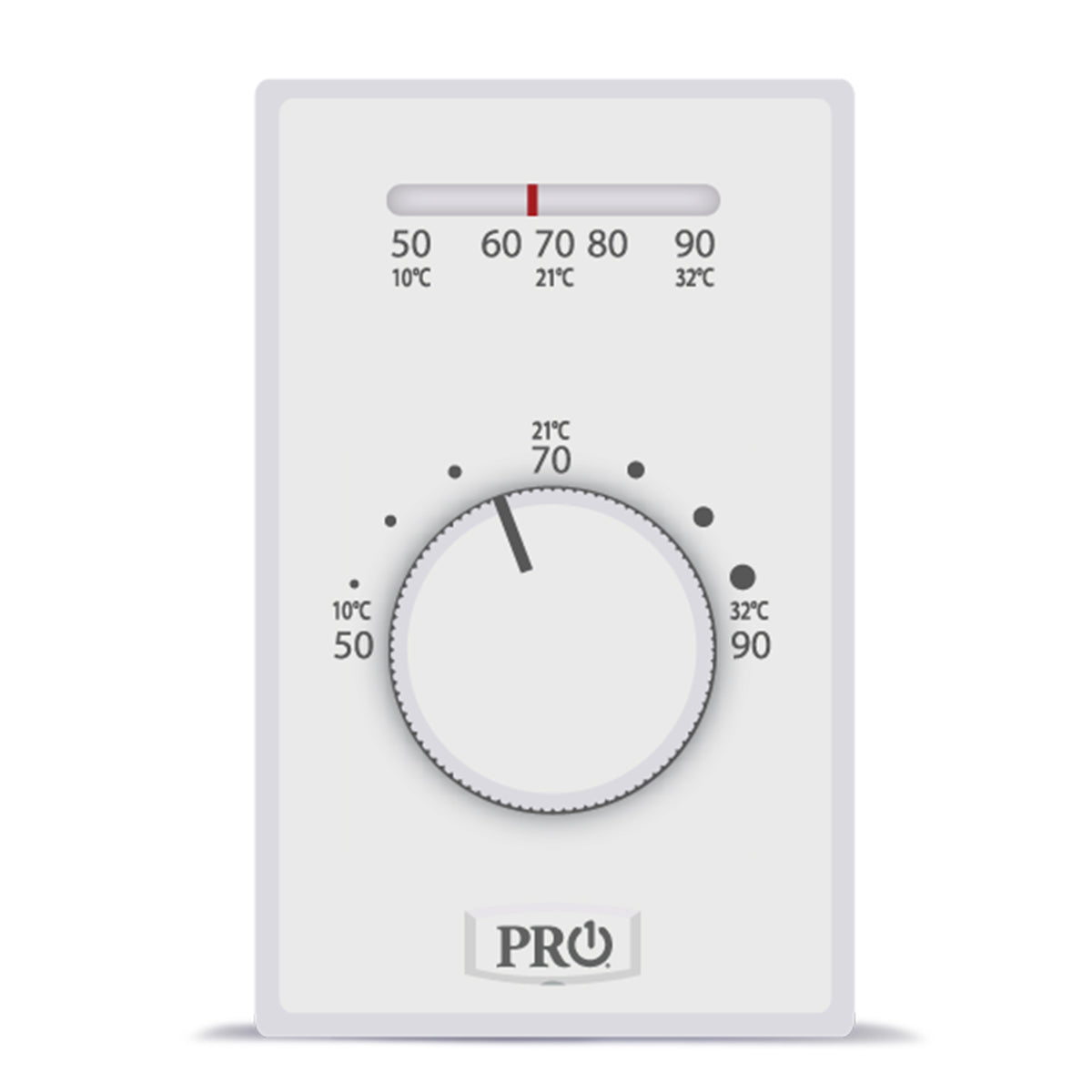 Rheem T501ML2 Mechanical Non-Programmable Thermostat - Heat Only - 2-WIRE Electric Heat