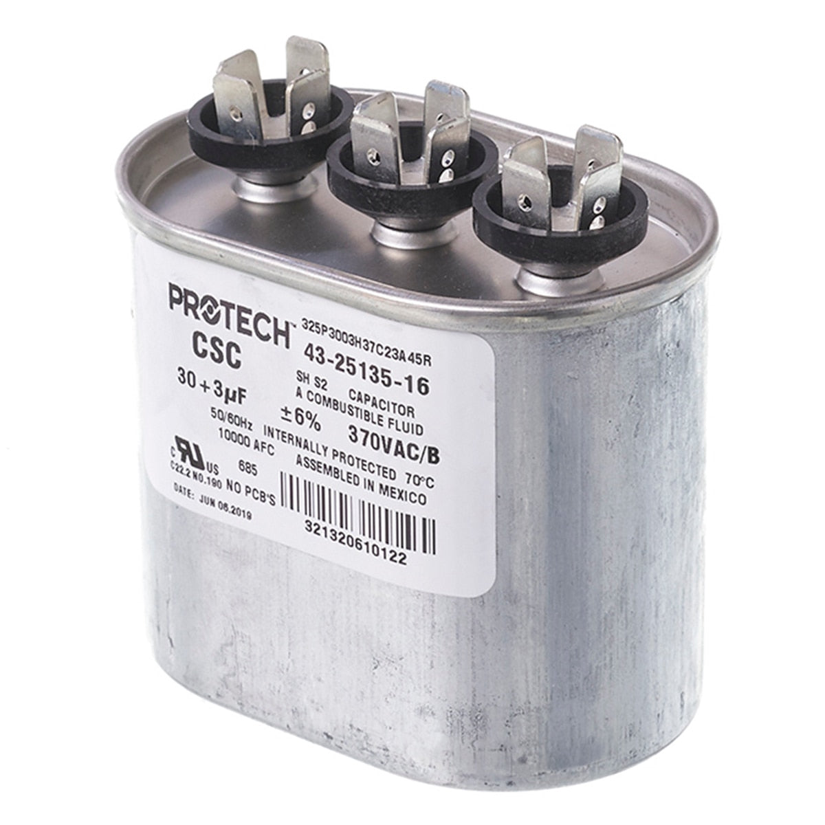 Rheem 43-25135-16 30/3/370 Dual Oval Metal Finish