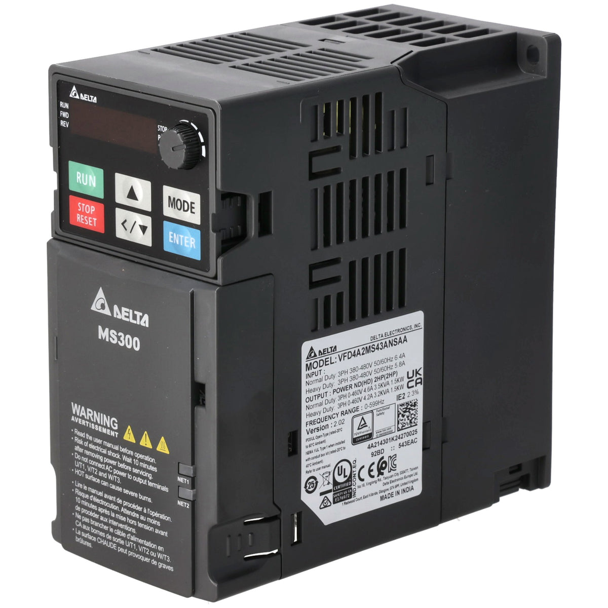 Rheem 47-109531-14 Program - Vfd – 2 Hp 460V - Delta MS300