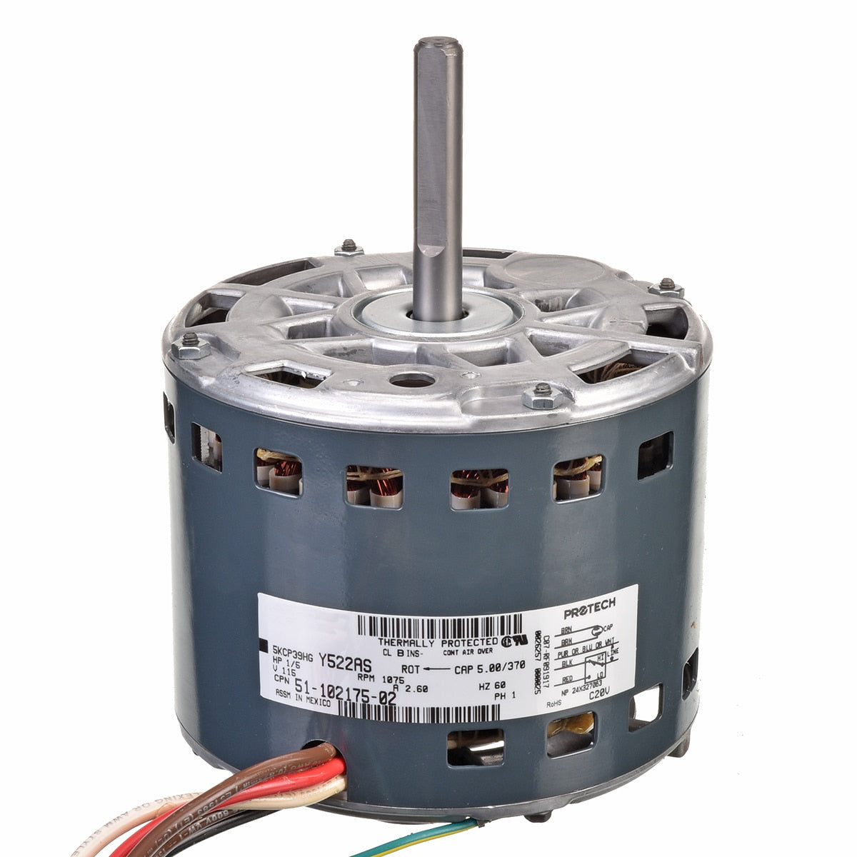 Rheem 51-102175-02 MOTOR-1/5HP Psc 5CKP39FGAA89S Ge