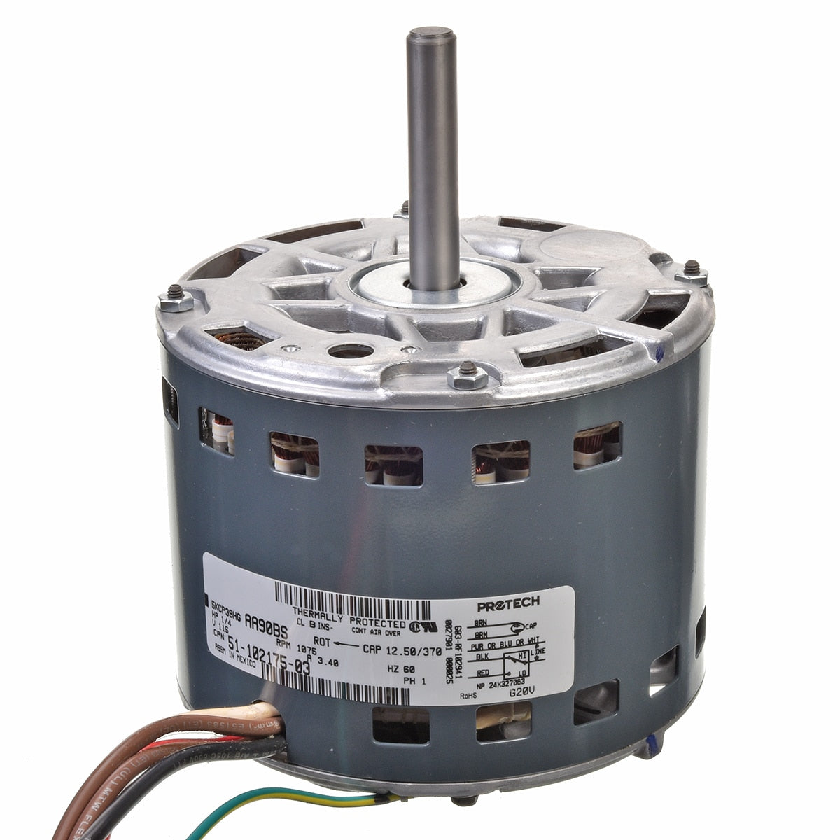 Rheem 51-102175-03 MOTOR-1/4HP Psc 115V 5KCP39GHAA90BS Ge