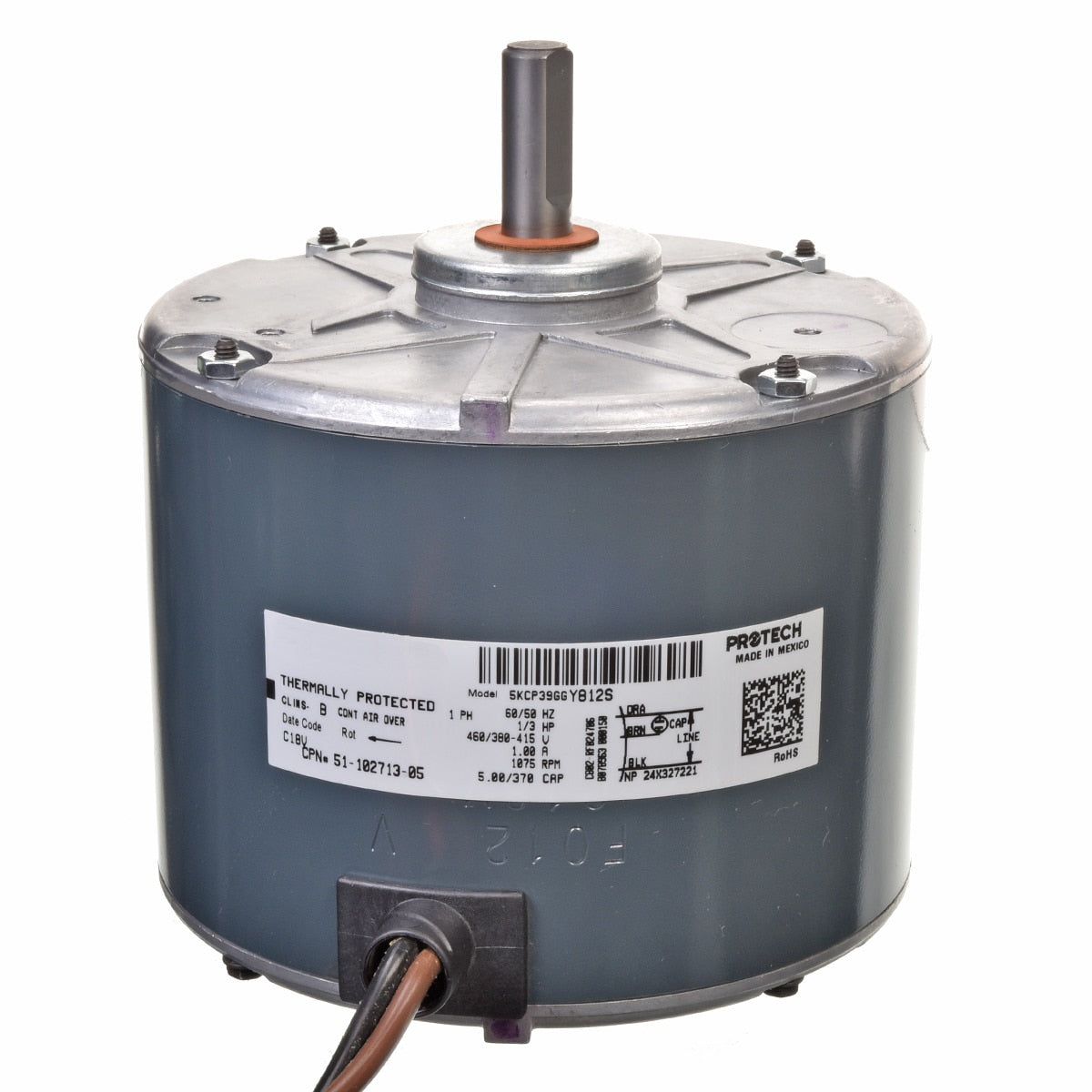 Rheem 51-102713-05 1/3 Hp Direct Drive 5KCP39GGY812S