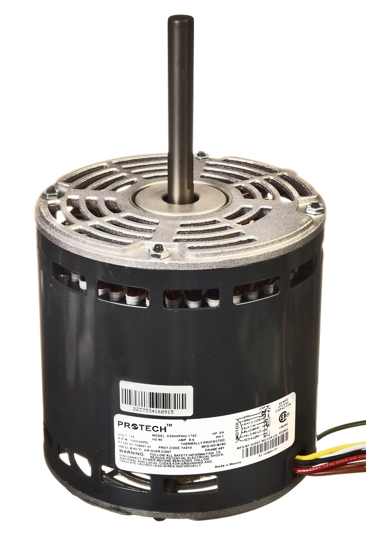 Rheem 51-104941-01 Motor -3/4 HP(4SPEED) R/01