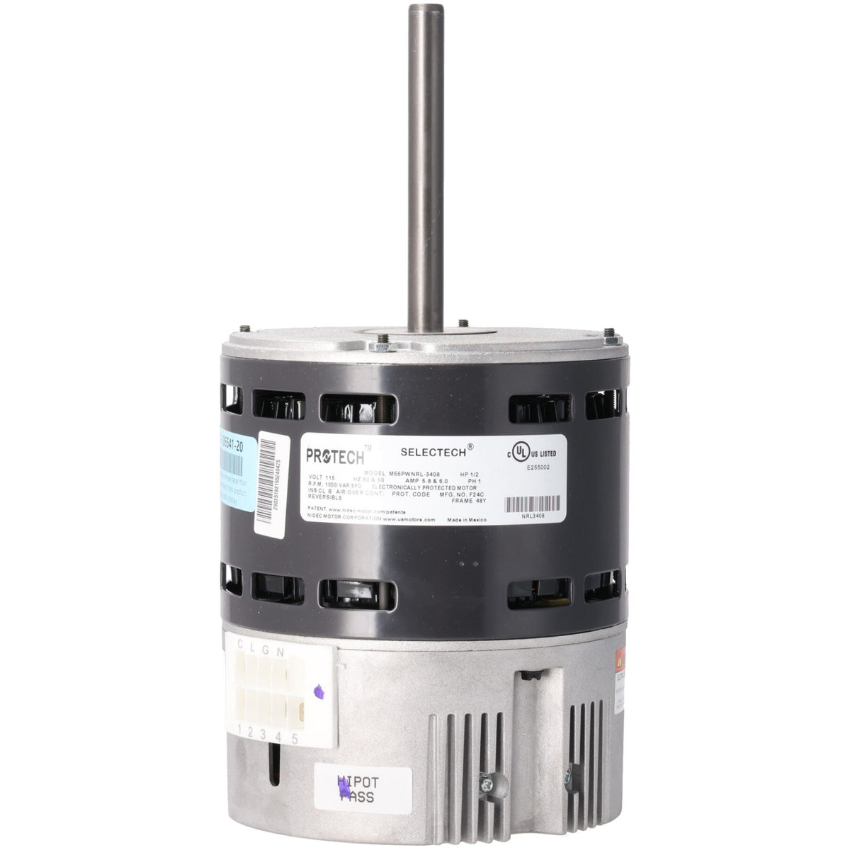 Rheem 51-106541-20 1/2HP Nidec G3 R801T Ct 75K17in.