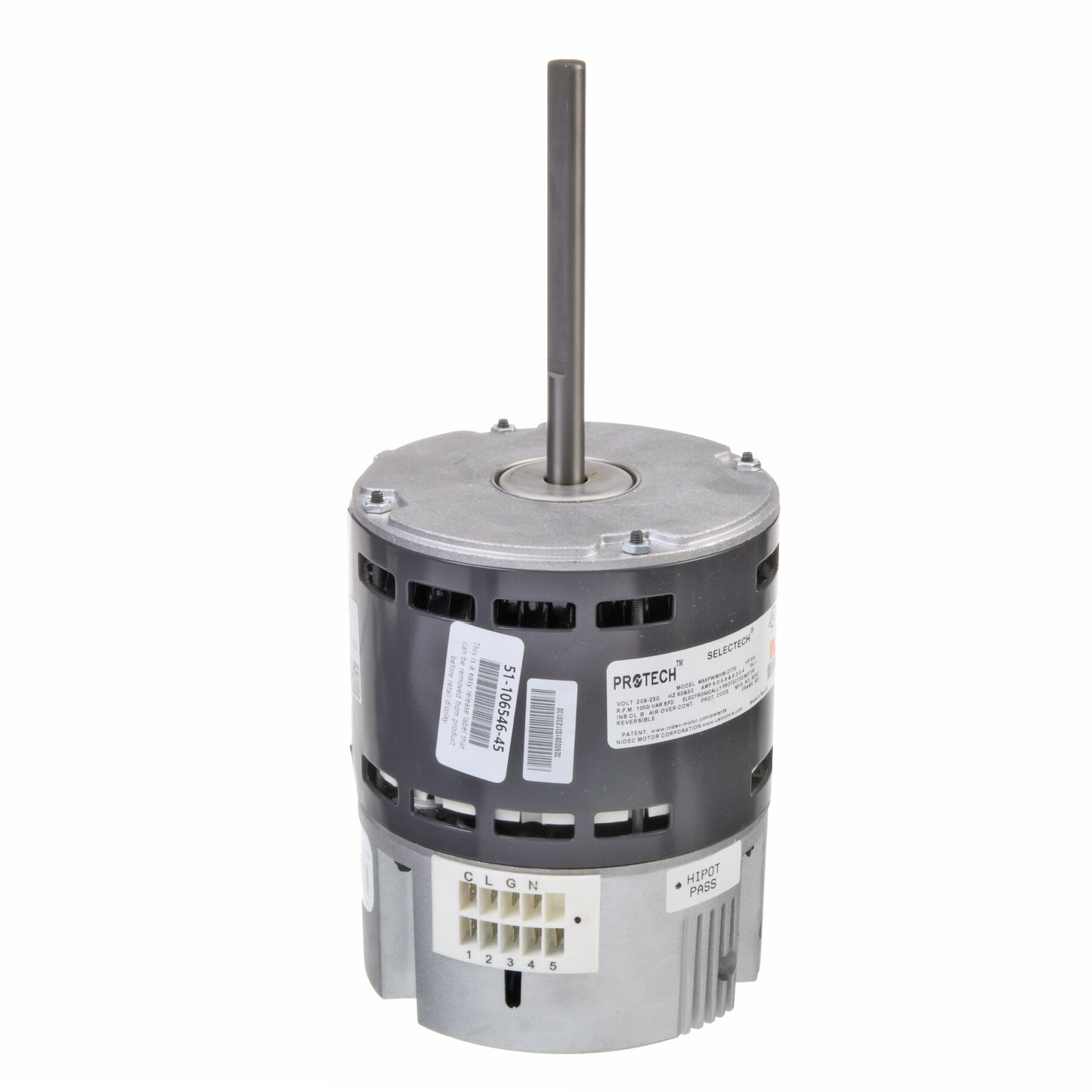 Rheem 51-106546-45 Motor 3/4 Hp Nidec Selectech