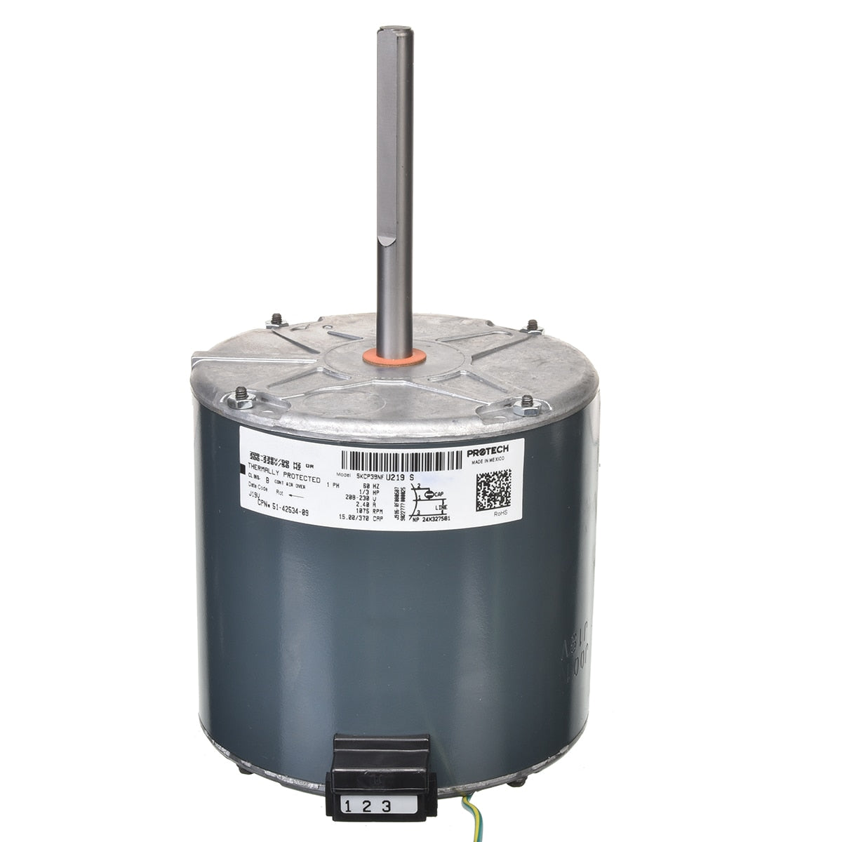 Rheem 51-42534-09 Motor -1/3 Hp 5KCP39NFU219S Ge