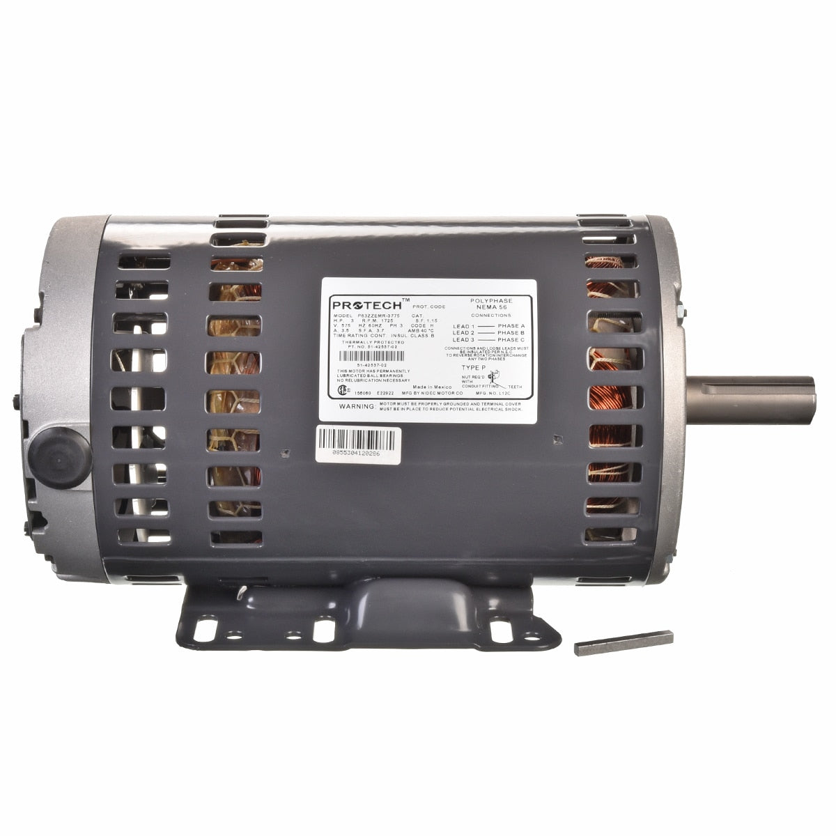Rheem 51-42537-02 3HP Motor Bd P63ZZEMR-3775 Emerson