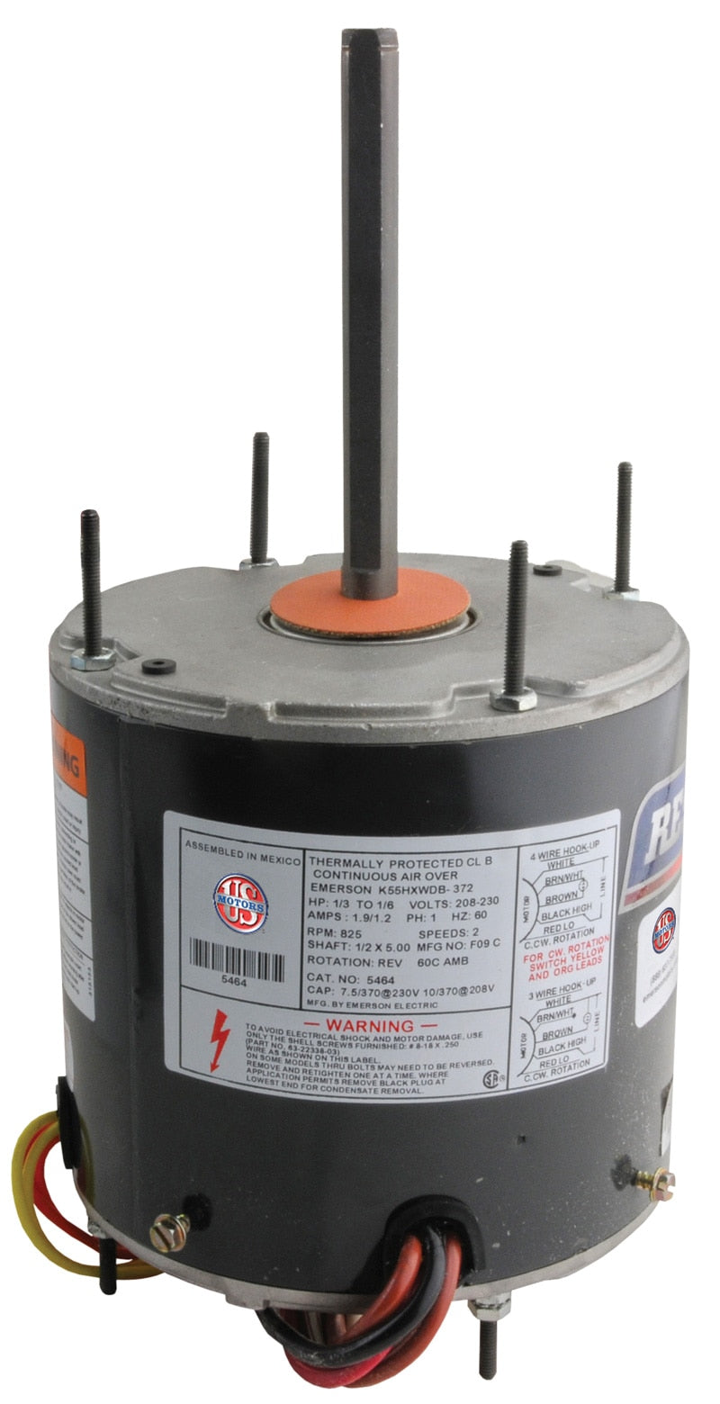 Rheem 5464 Motor- 1/3 - 1/6 Hp K55HXWDB-0372 Em