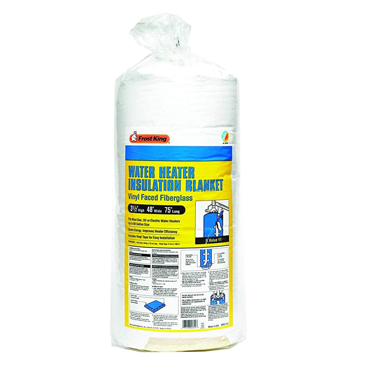 Rheem SP57-11C Water Heater Blanket R10 - 3 X 48 X 75