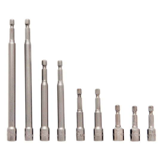 Rheem 10113 Magnetic Hex-Drive Chuck Set - 9-PIECE
