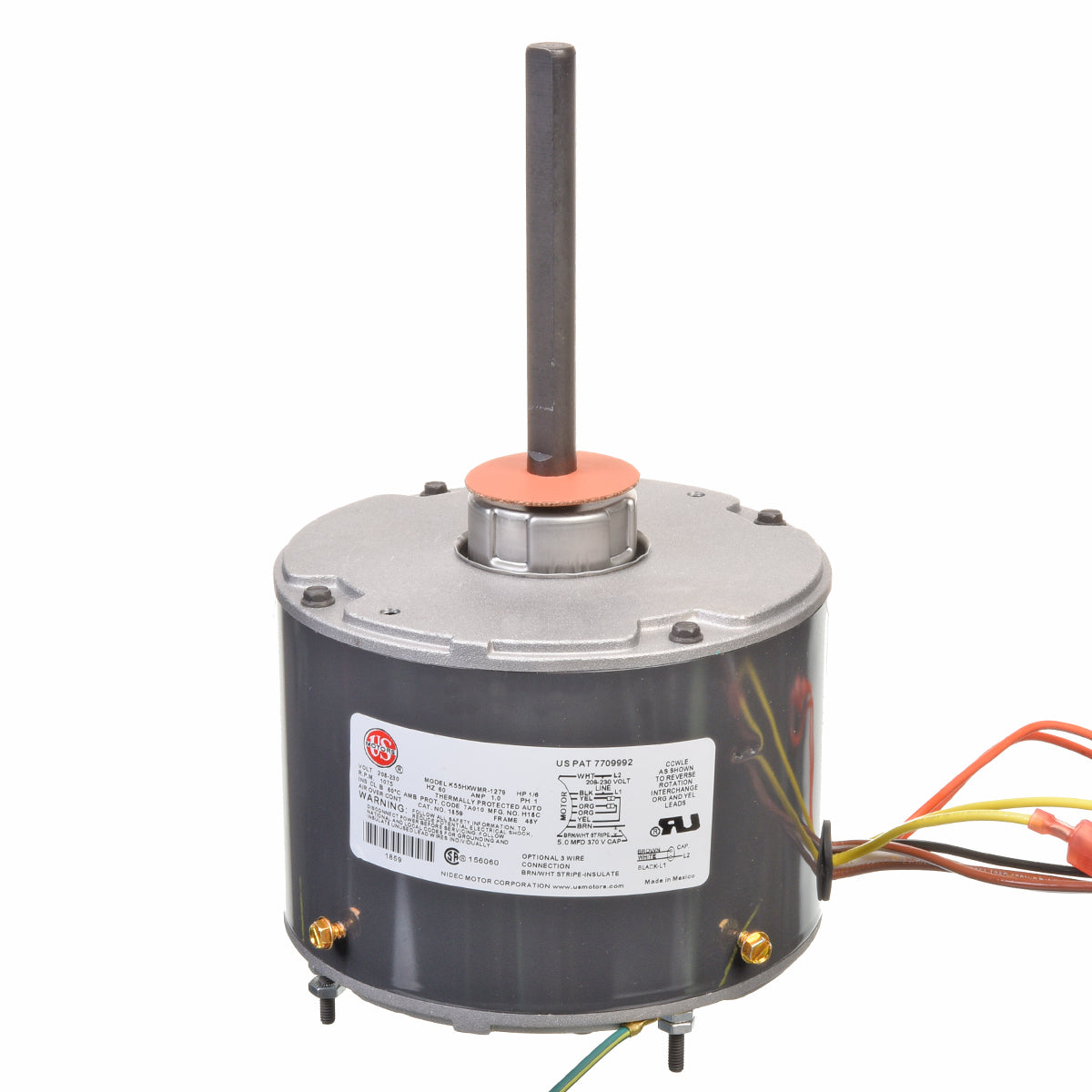 Rheem 1859 Condenser Fan Motor - 1/6 Hp