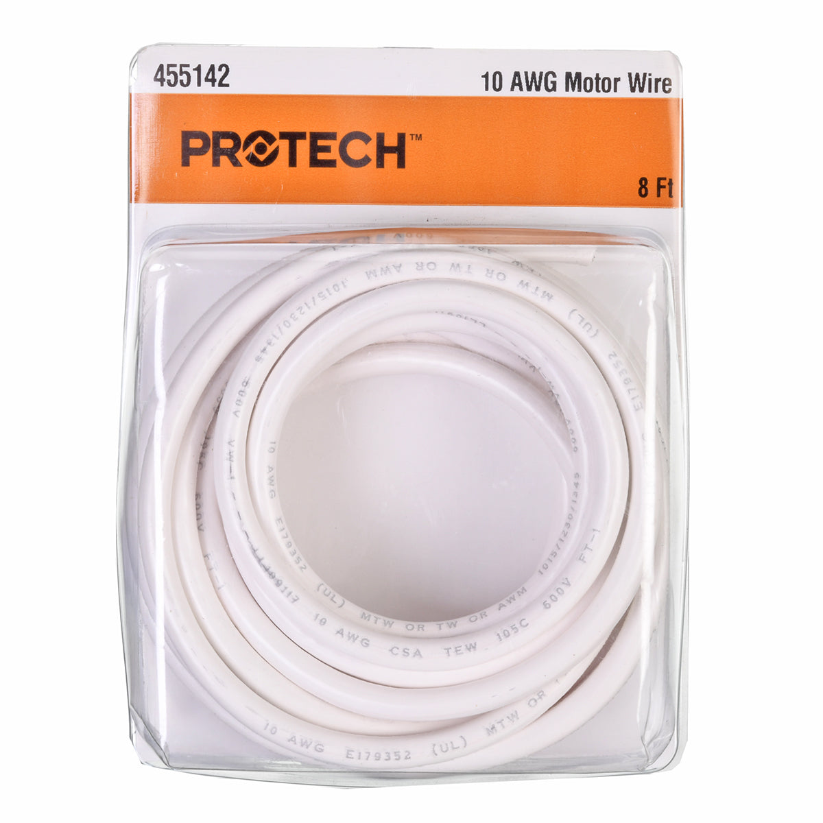 Rheem 455142 10 Awg White Wire - 8FT