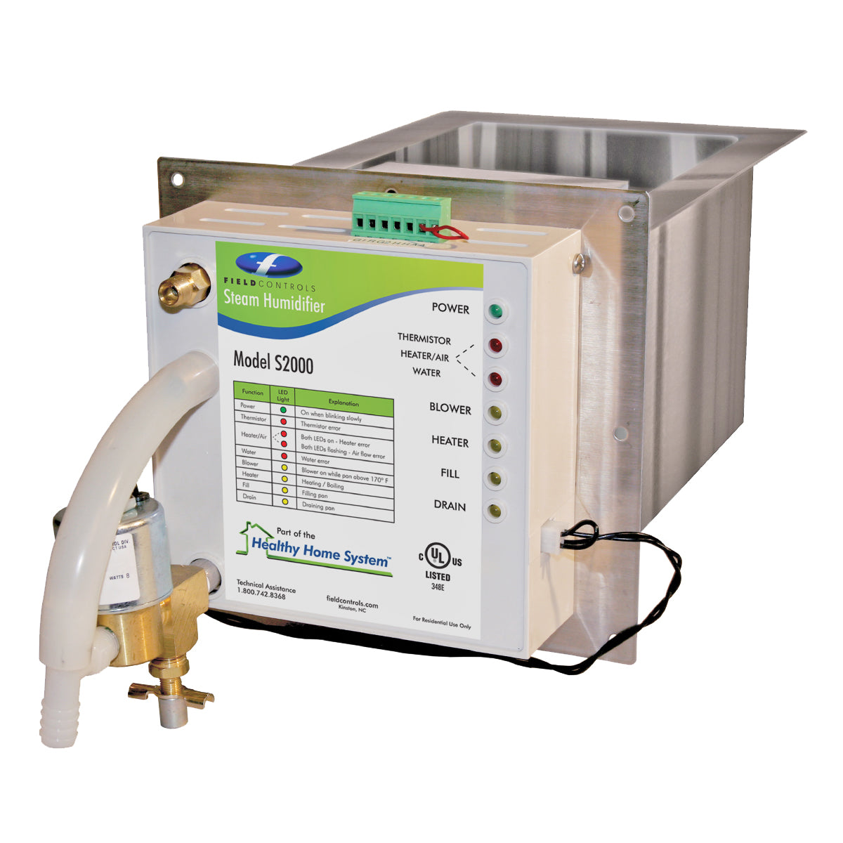 Rheem 46644001 Steam Humidifier 16GPD 120V - Less Humidistat