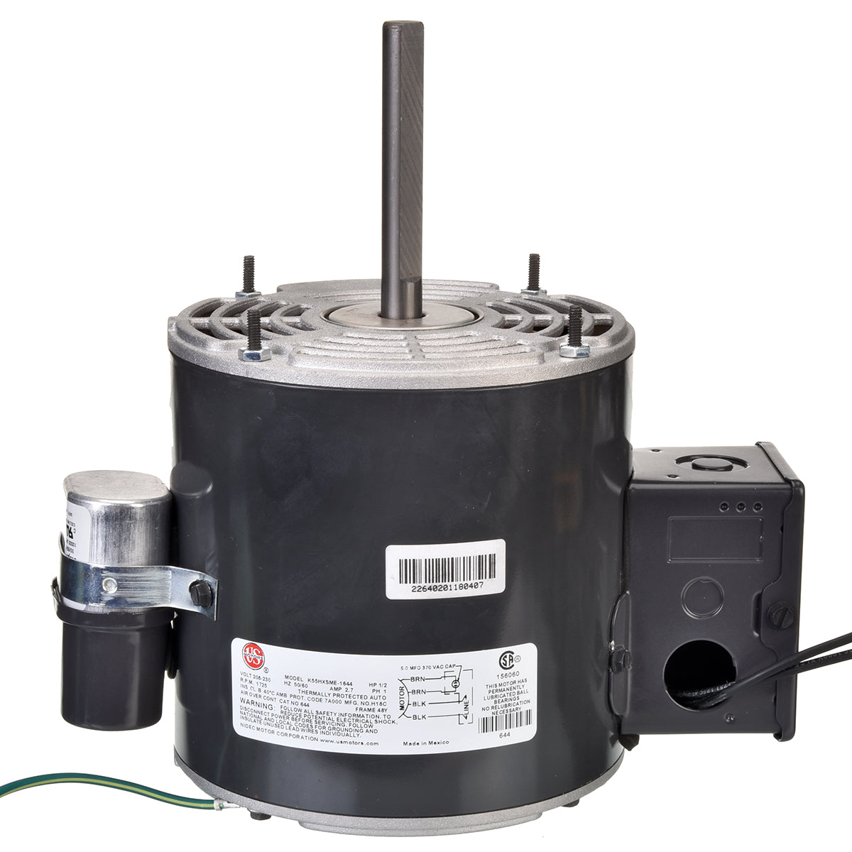Rheem 644 Refrigeration Motor - 1/2 Hp 1625 Rpm 208-230V Huss Cf