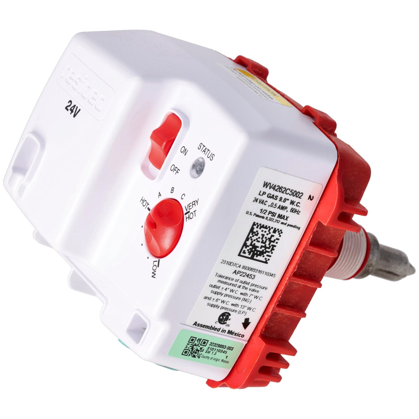 Rheem AP22453 Gas Control - Lp - 24VAC - Resideo