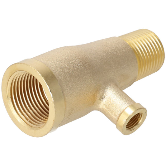 Rheem AP24383 3/4" Bspt-F X 1/2" Nptm X 1/8" Nptf Street Tee