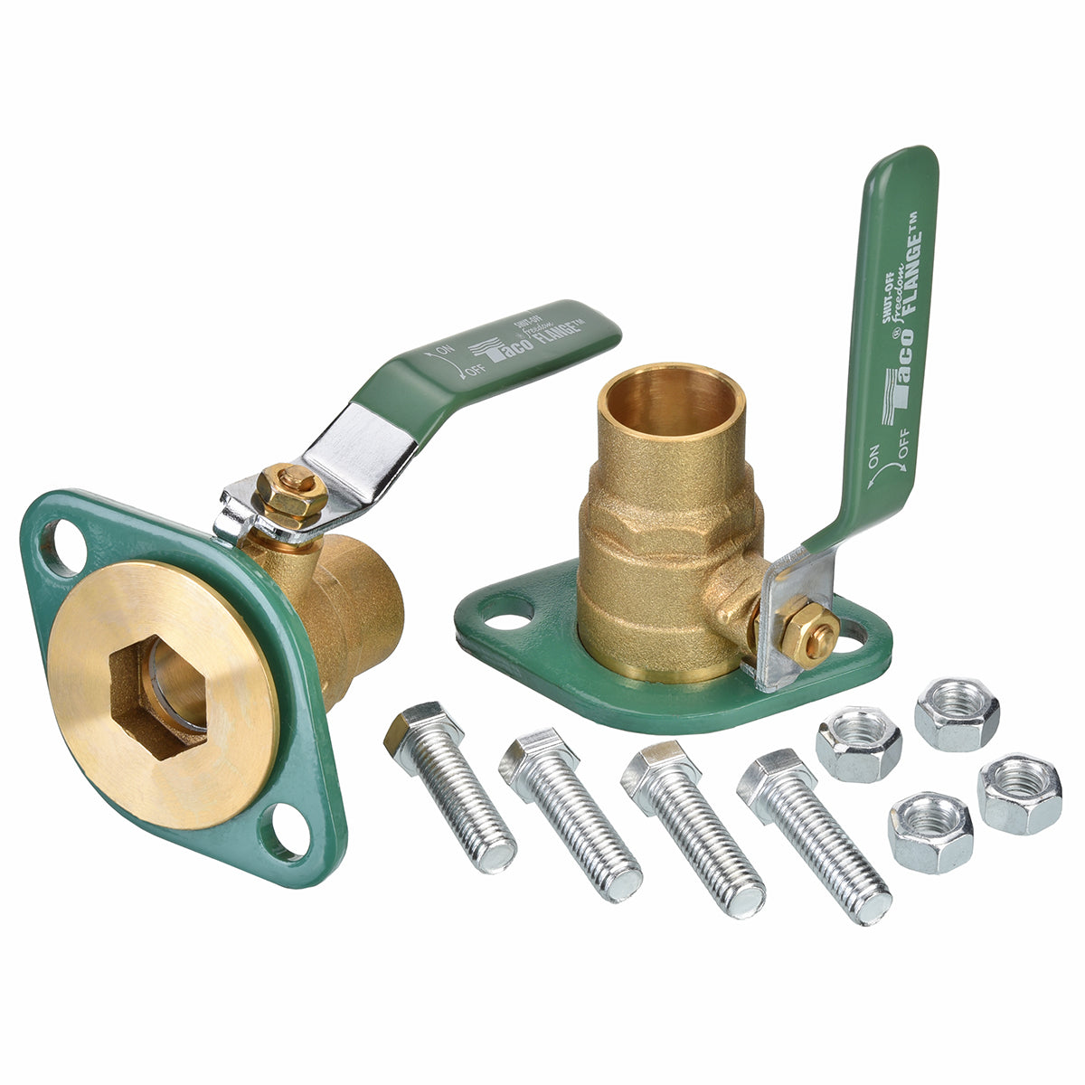 Rheem DIB401244 Shut-Off Freedom Flange Set - Sweat with Lever Handle - 1 in.