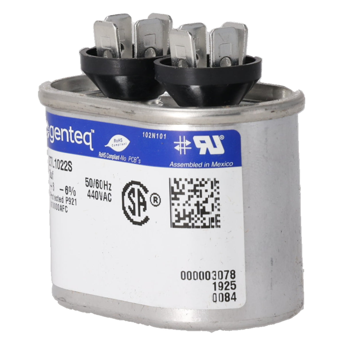 Rheem PD439107 Capacitor - 3/440 Single Oval
