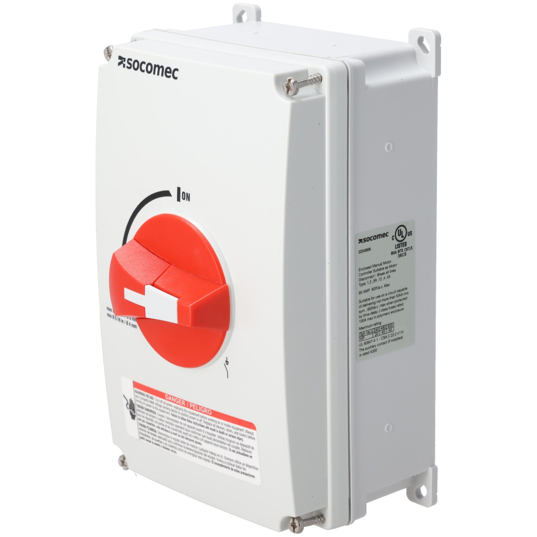 Rheem RTE10466 Disconnect Switch, Rotory, Up to 63A, 3P, UL508