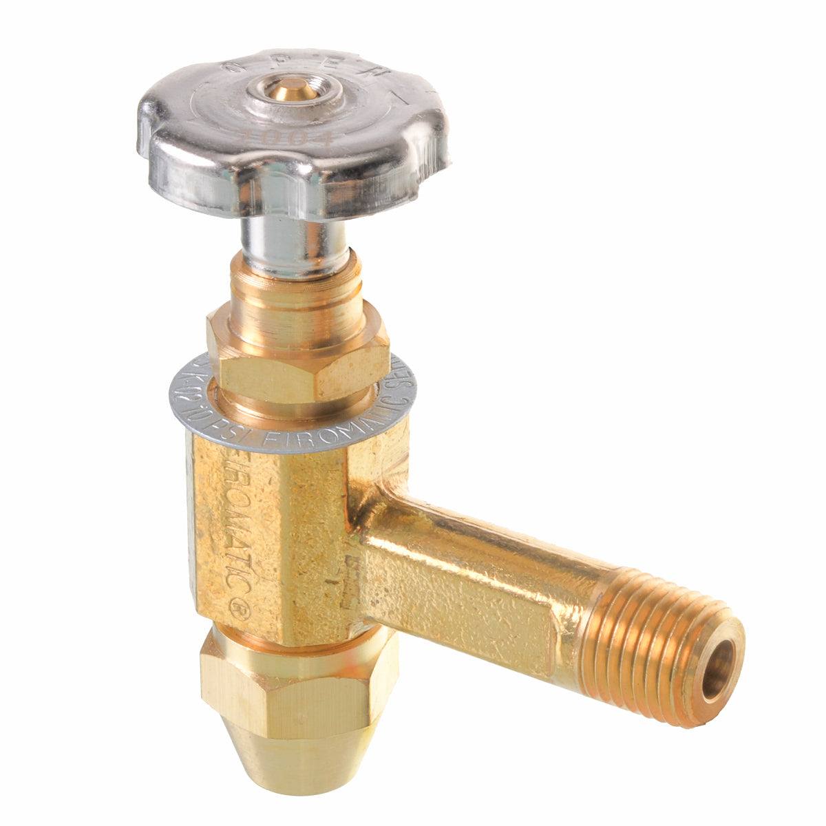 Rheem RWB12230 Fusible Burner (Angle) Oil Tank Valve - 3/8 in. Flare X 1/4 in. Mnpt
