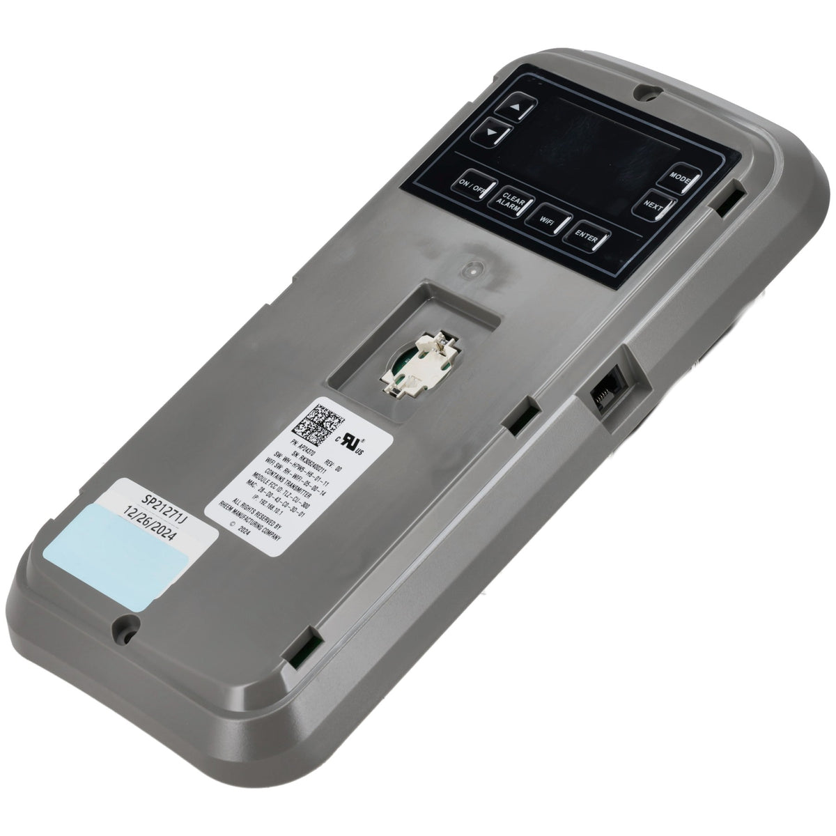 Rheem SP21271J Display Control Replacement Kit for Hpwh Gen 5 (40 Gal 120V Dedicated Circuit Compressor Only)