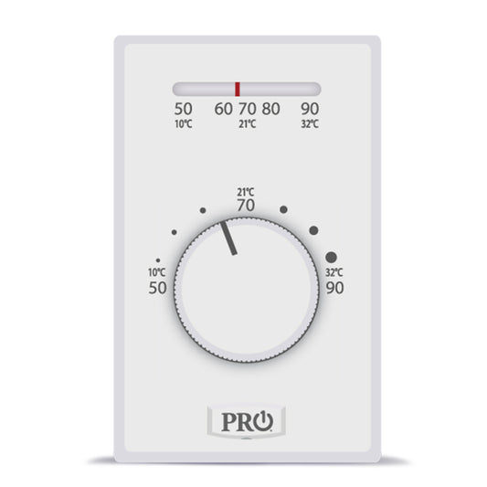 Rheem T501ML2 Mechanical Non-Programmable Thermostat - Heat Only - 2-WIRE Electric Heat
