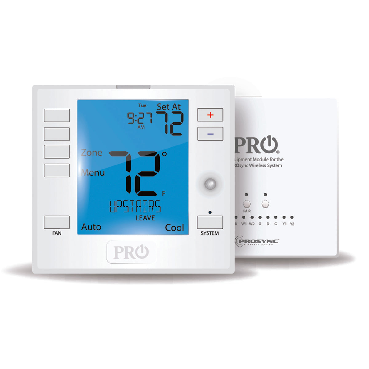 Rheem T755WHO-1PK PRO1 T755WHO Programmable Wireless Thermostat (Ge: 2H/2C, Hp: 4H/2C) W/humidity Control - Prosync