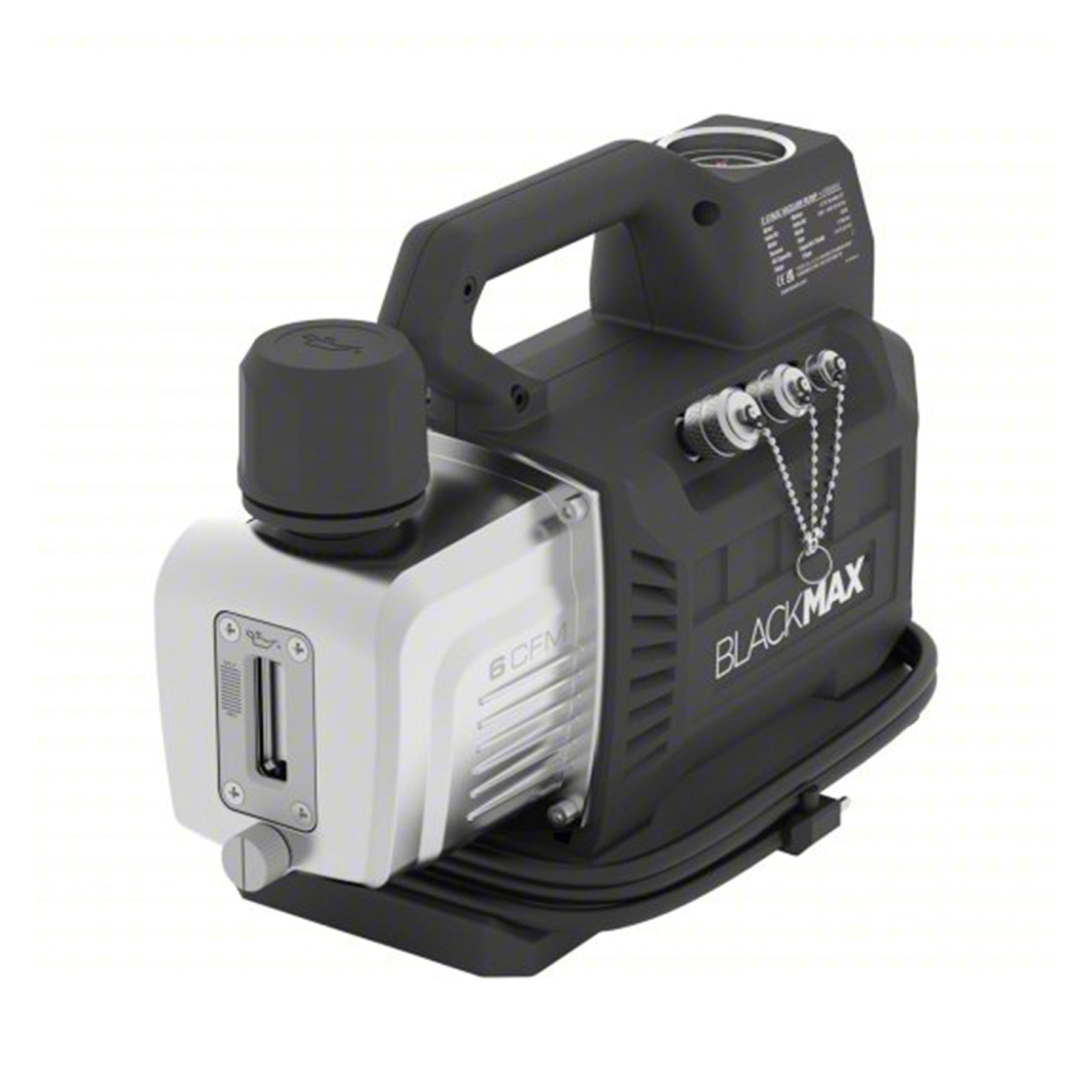 Rheem VPBM6V Blackmax Series 6 Cfm Vacuum Pump, Two-Stage, Dc (115/240V), Solenoid Valve (A2L Compatible)