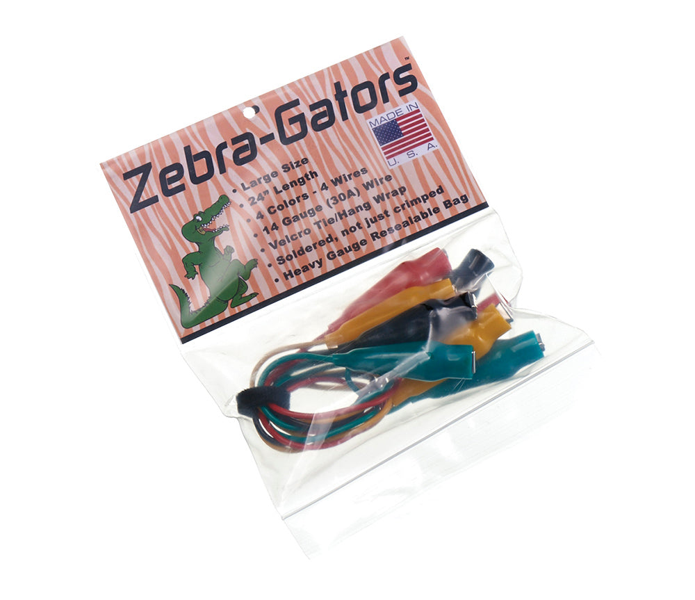 Rheem ZG004 Zebra Gators Clps W/test Lead (Lg) Pk 4
