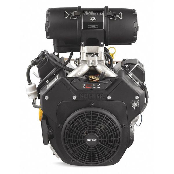Kohler PA-CH742-3102 25 HP Command Overhead Valve Horizontal 1-7/16"x4-29/64" Shaft with Thrust Bearing, Electric Start, 20 Amp, Canister Air Clean...