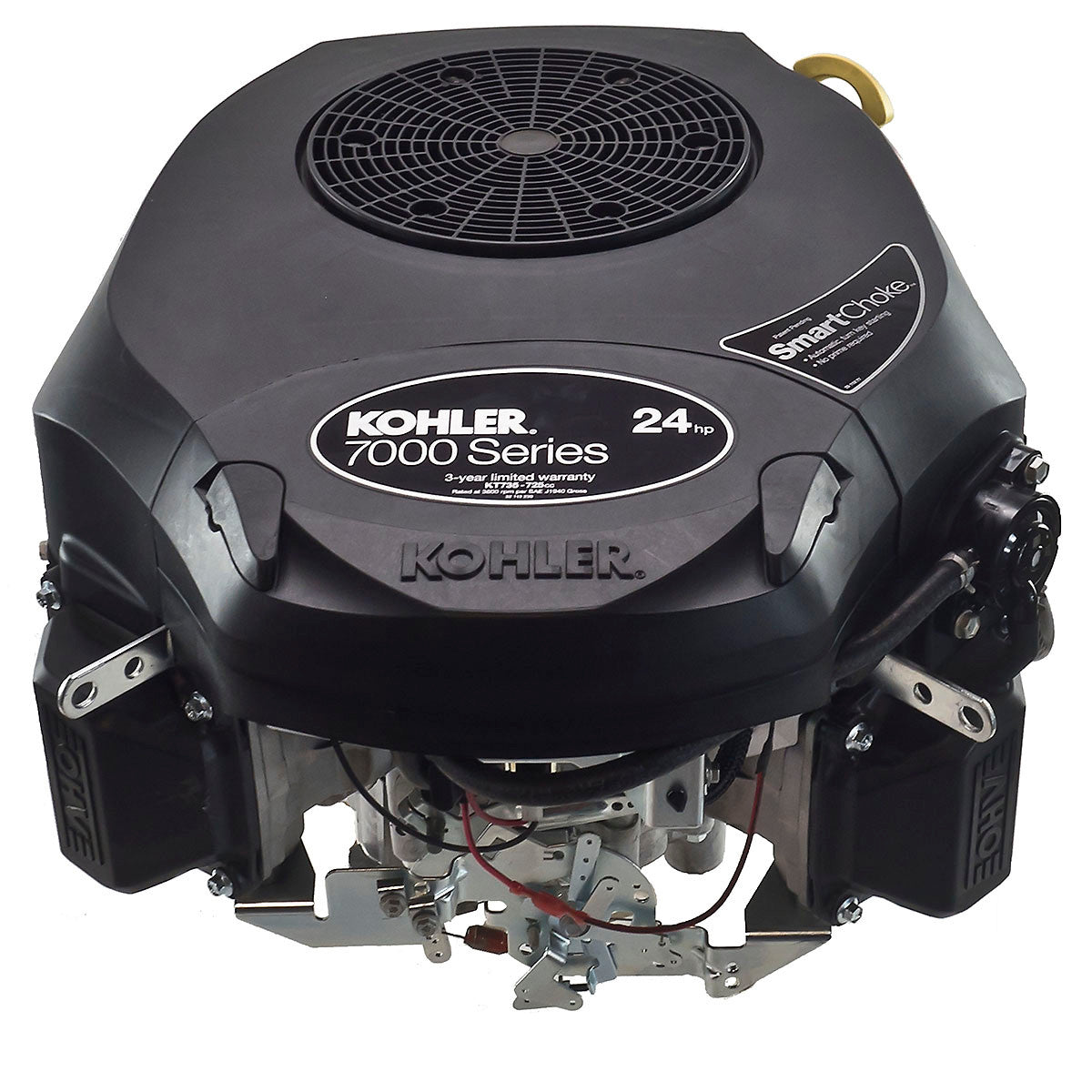 Kohler PA-KT735-3090 24 HP 7000 Series Engine, Vertical 1x3-5/32 Shaft, Shaft Drilled & Tapped 7/16-20, Electric Start, 15 Amp Alternator, Lower Pr...