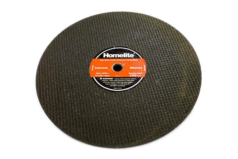 Homelite 49765-A Cutoff Saw Concrete Blade, 14"x5/32"x 20mm, 5400RPM Handheld Equipment Parts