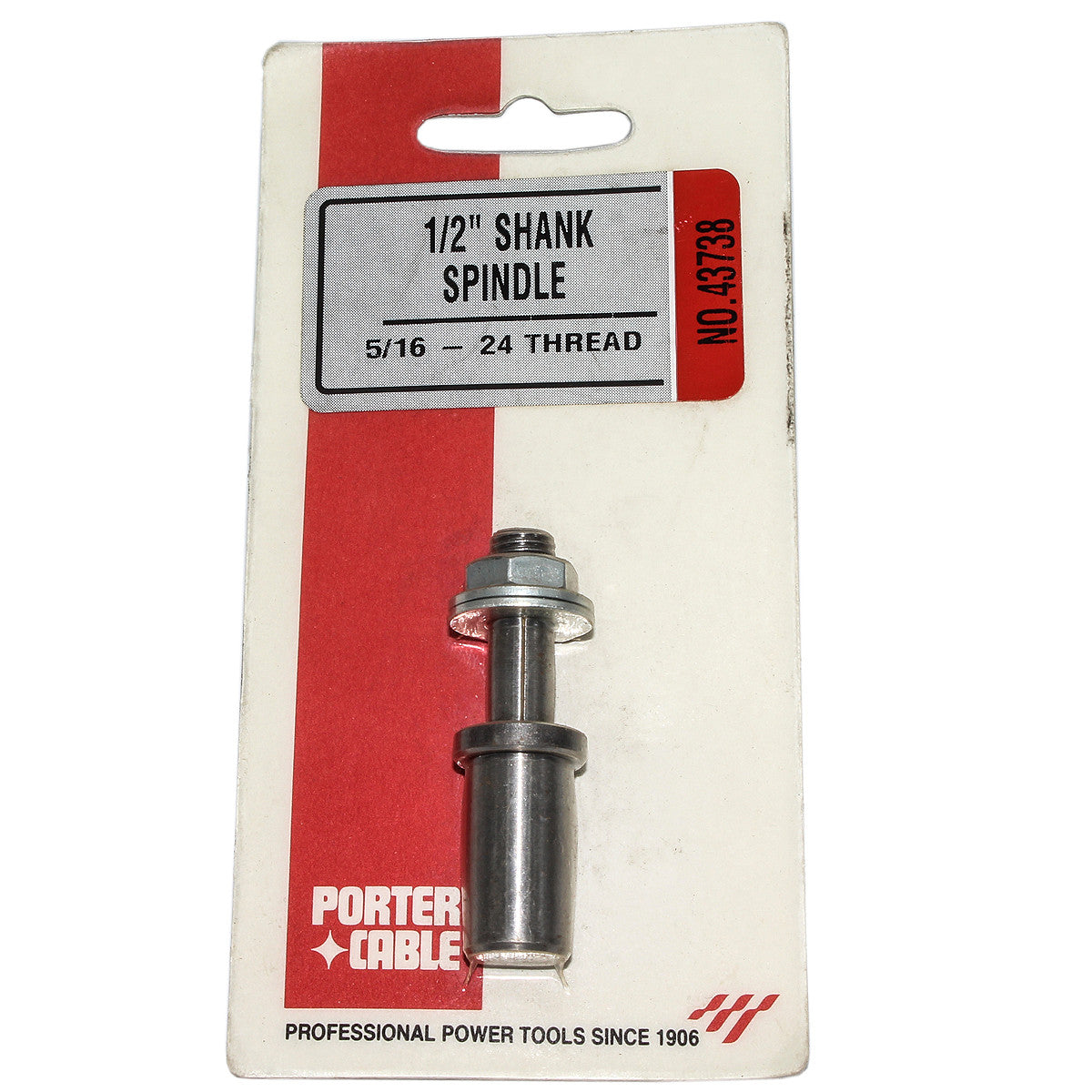 Porter-Cable 43738 Porter Cable 1/2" Shank Spindle, 5/16-24 Thread