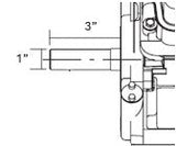 1 x 3 crankshaft