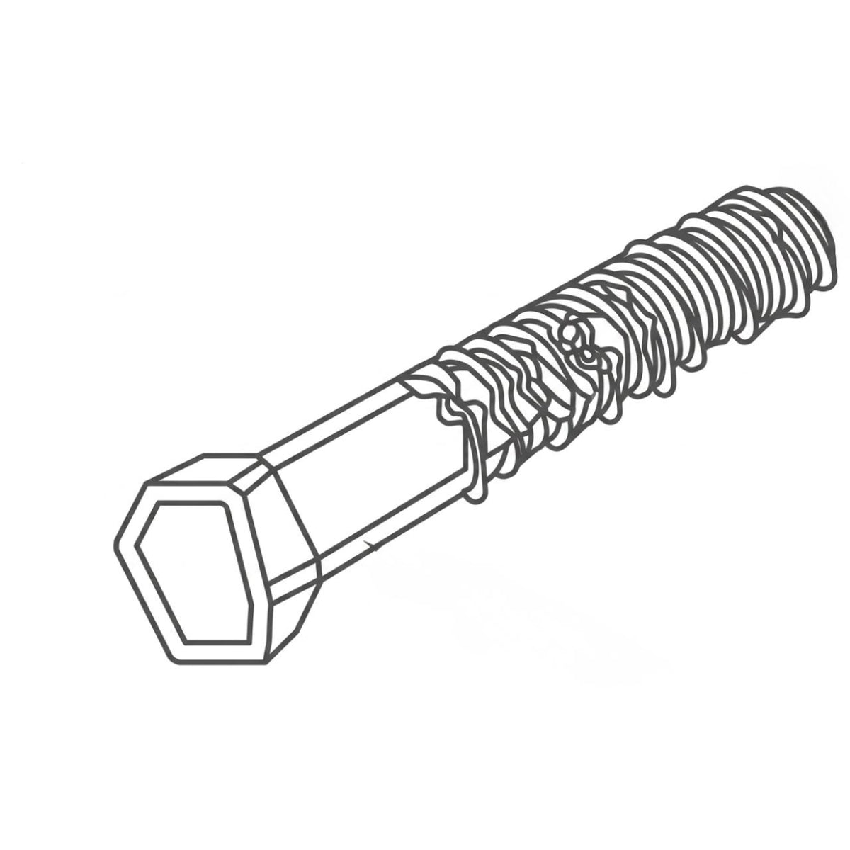 Hydro-Gear 44300 Screw 1/420 X 2 Hexagonal Head With Patch