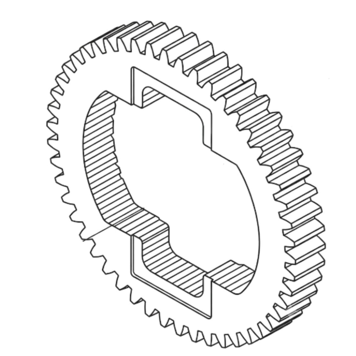 Hydro-Gear 50190 Gear Spur 72 Tooth Diffcan ID
