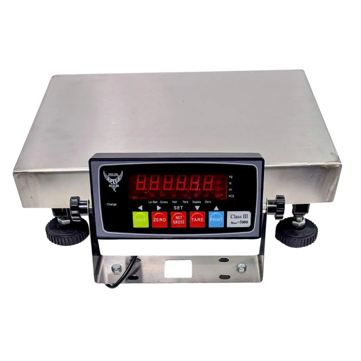 PEC Scales B130 Stainless Steel Bench Weighing Scale Capacity 130x0.002 Lbs New