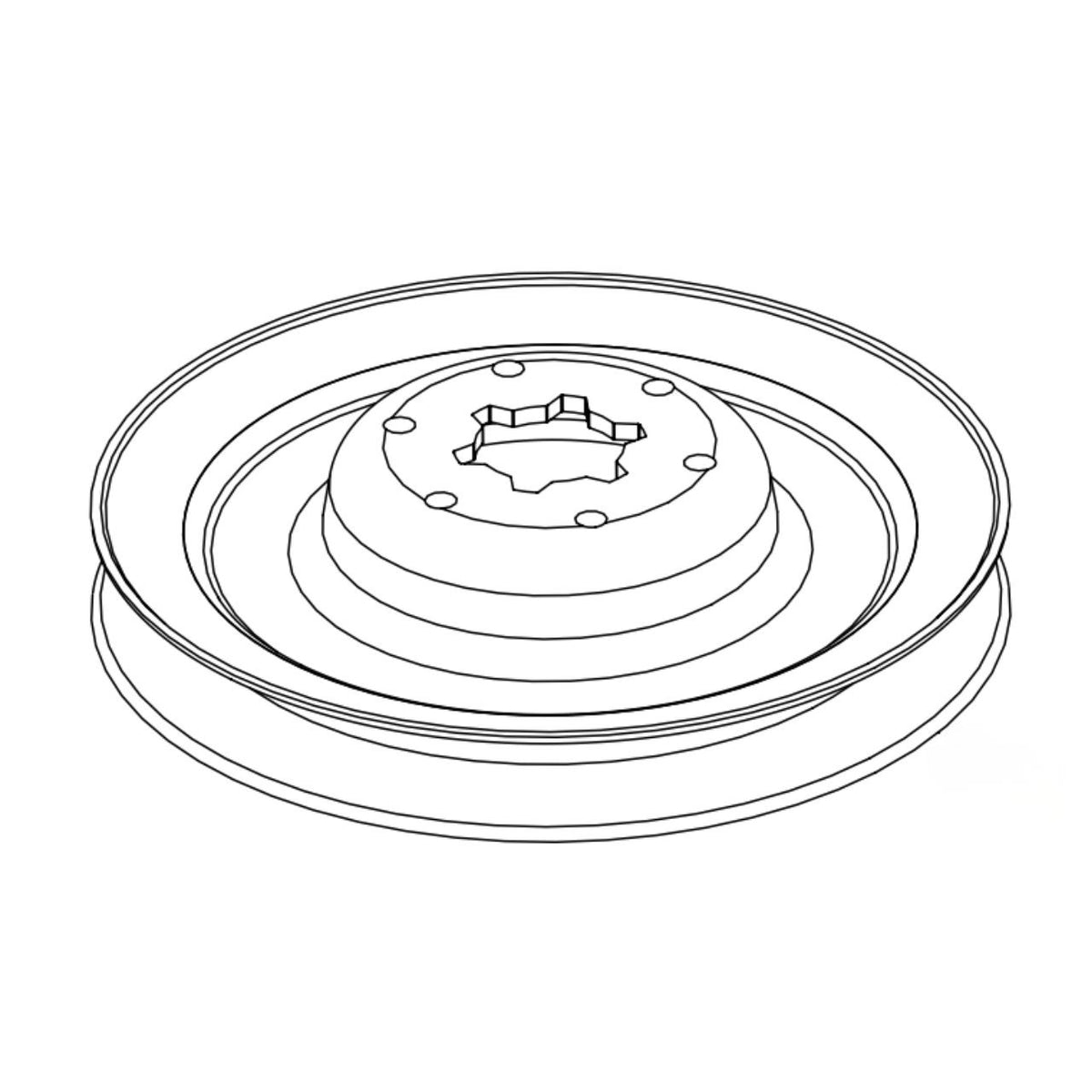 Hydro-Gear 55025 Disc Pulley Cupped 4.0 Inch