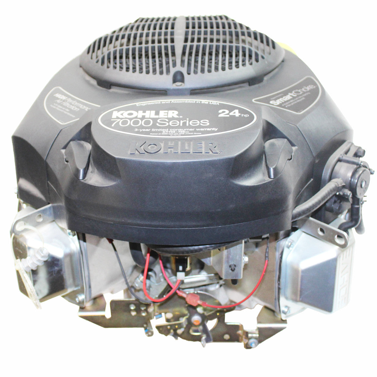 Kohler PA-KT735-3064 24 HP 7000 Series, Vertical 1-1/8" x 4-3/8" Shaft, Overhead Valve Electric Start, 15 Amp Alt, Fuel Pump, Oil Filter Engine