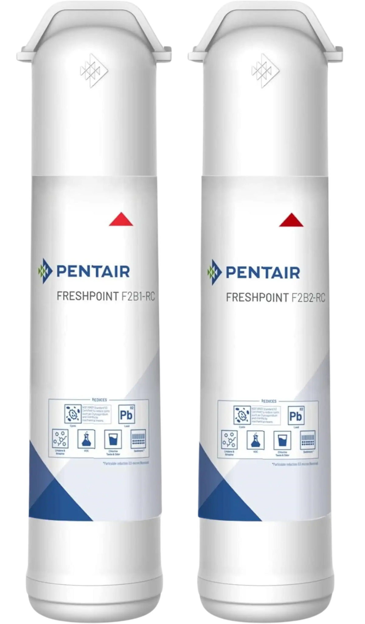 Pentair 4005739 F2B2-RC FreshPoint Replacement Carbon Filter Cartridge Twin Pack New