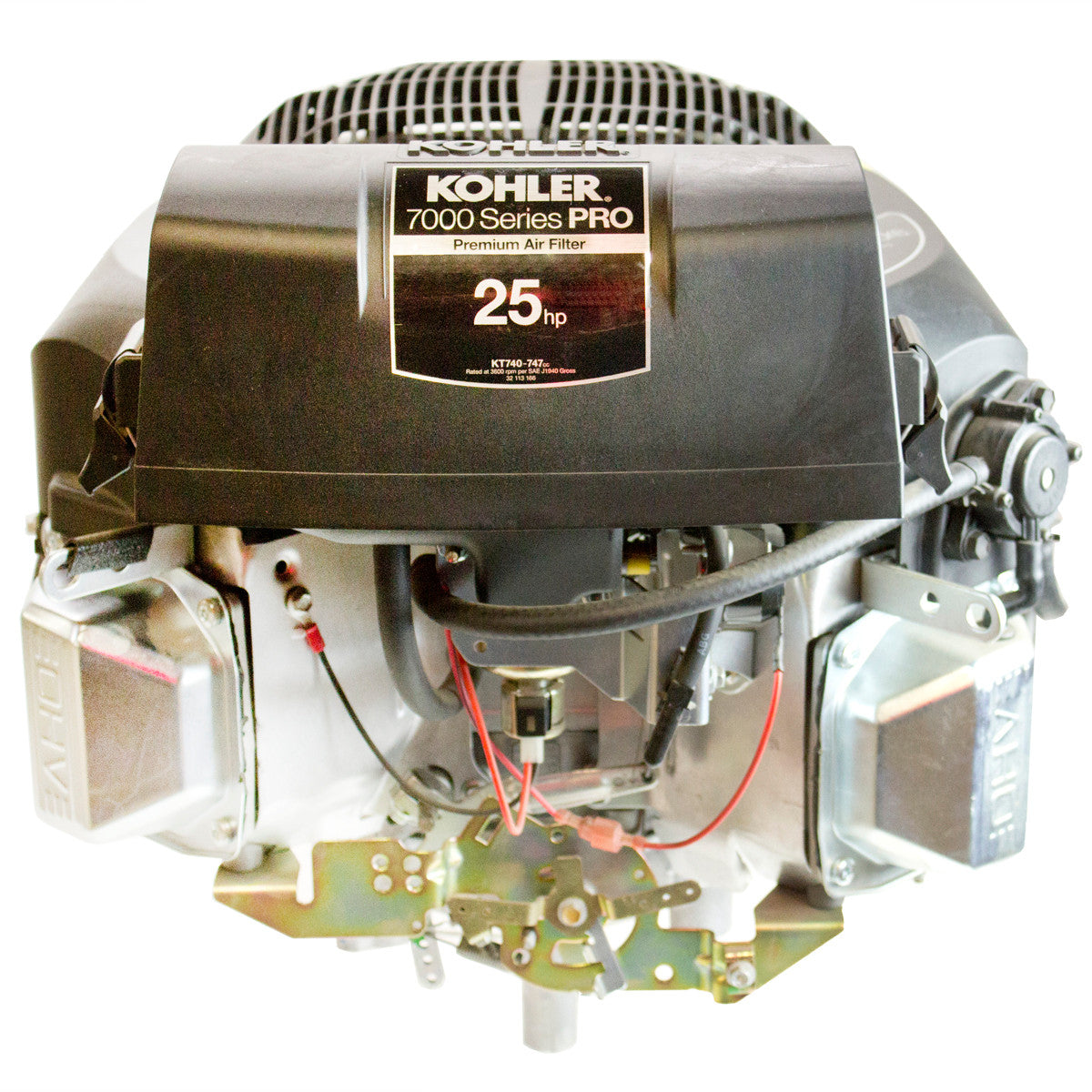 Kohler PA-KT740-3081 25 HP 7000 Series, Vertical 1-1/8" x 4-3/8" Shaft, Overhead Valve Electric Start, 15 Amp Alt, Fuel Pump, Oil Filter Engine