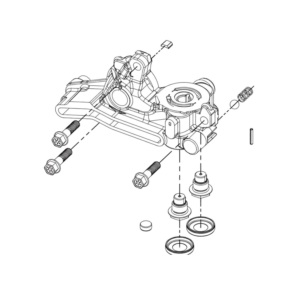 Hydro-Gear 71974 Center Section Right Hand Charge Kit