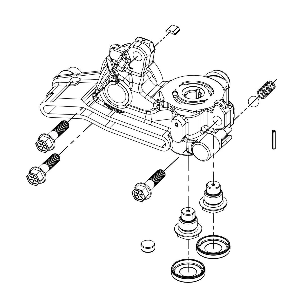 Hydro-Gear 73153 Center Section Left Hand Charge Kit